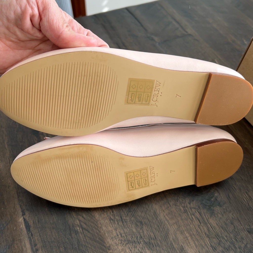 J. Crew Women's Blush Bow Flats - Picture 3 of 4